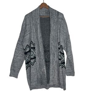Sunday in Brooklyn Anthrolopologie Cardigan Womens Medium Gray Aztec Print